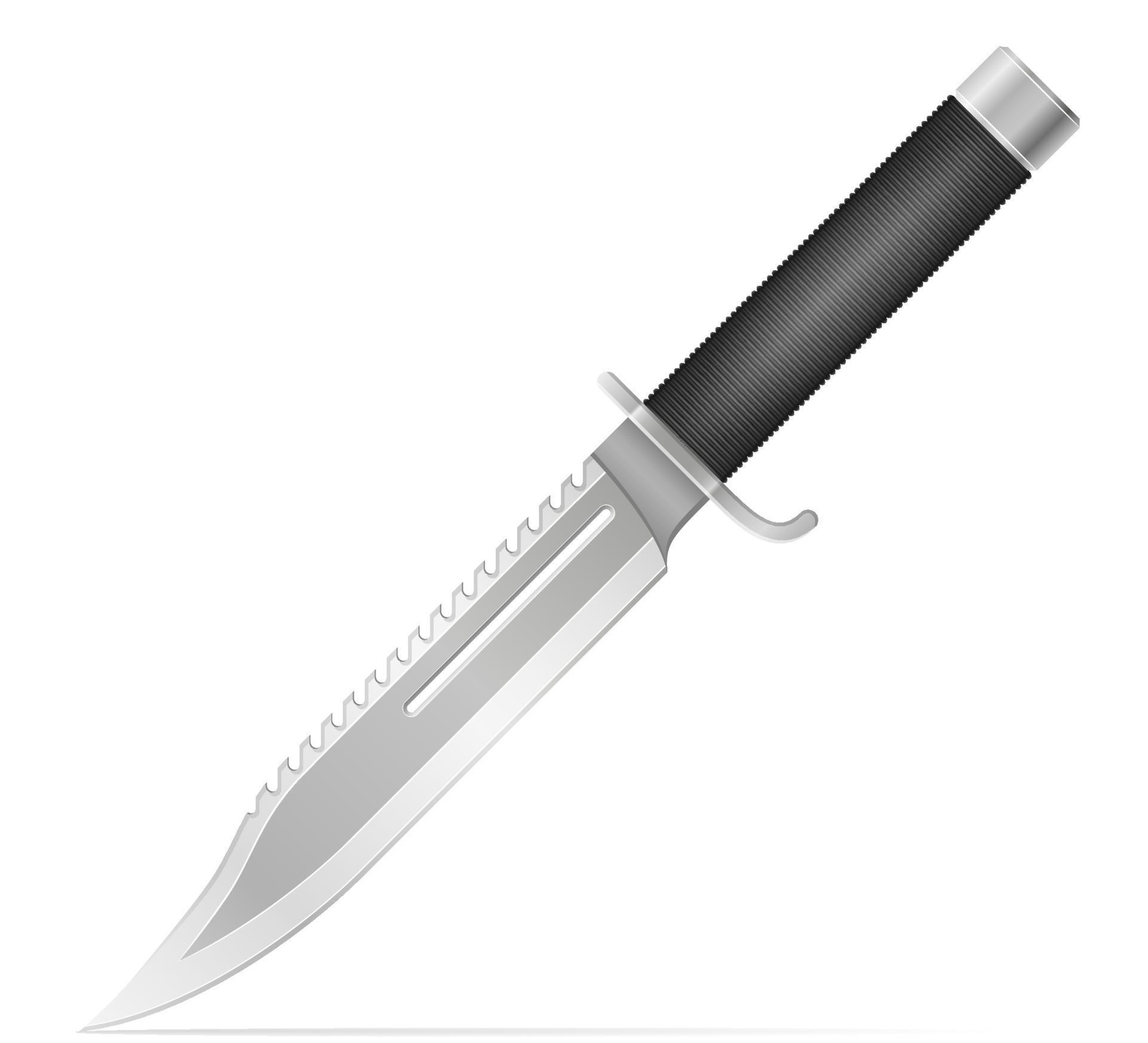 combat knife weapon for killing vector illustration isolated on