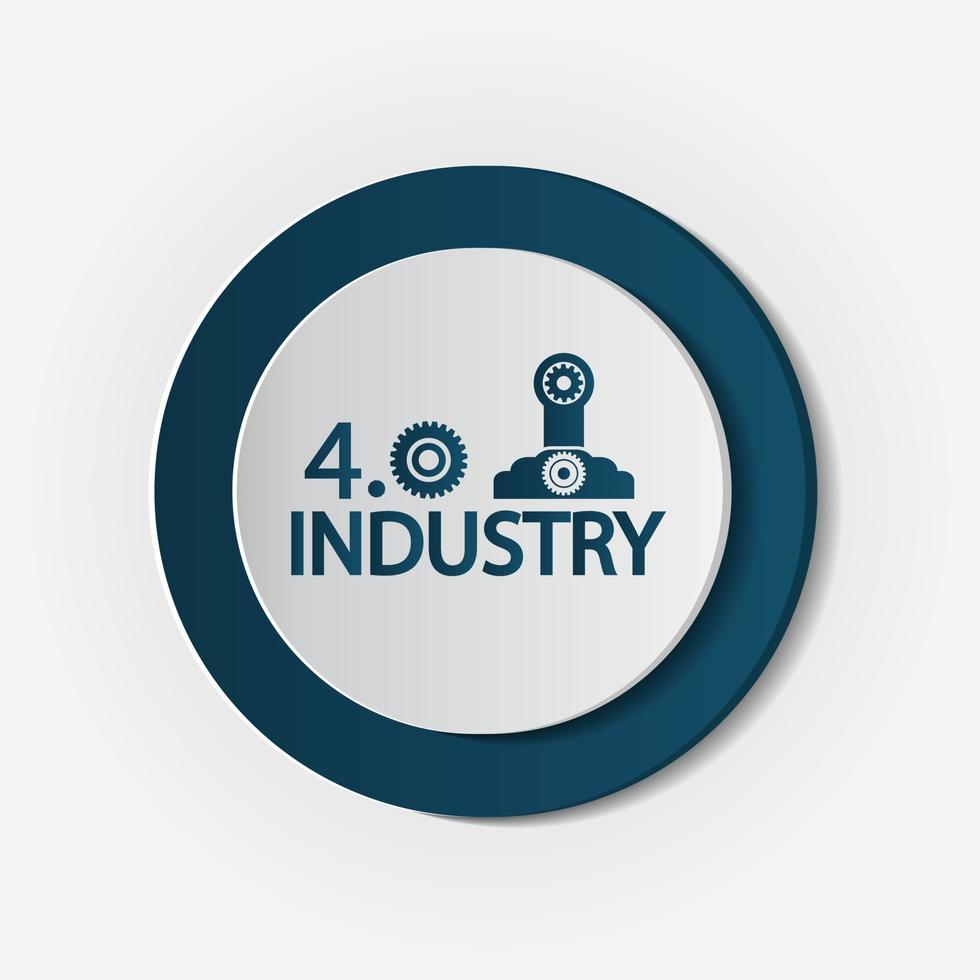 Industry 4 0 icon Technology concept vector