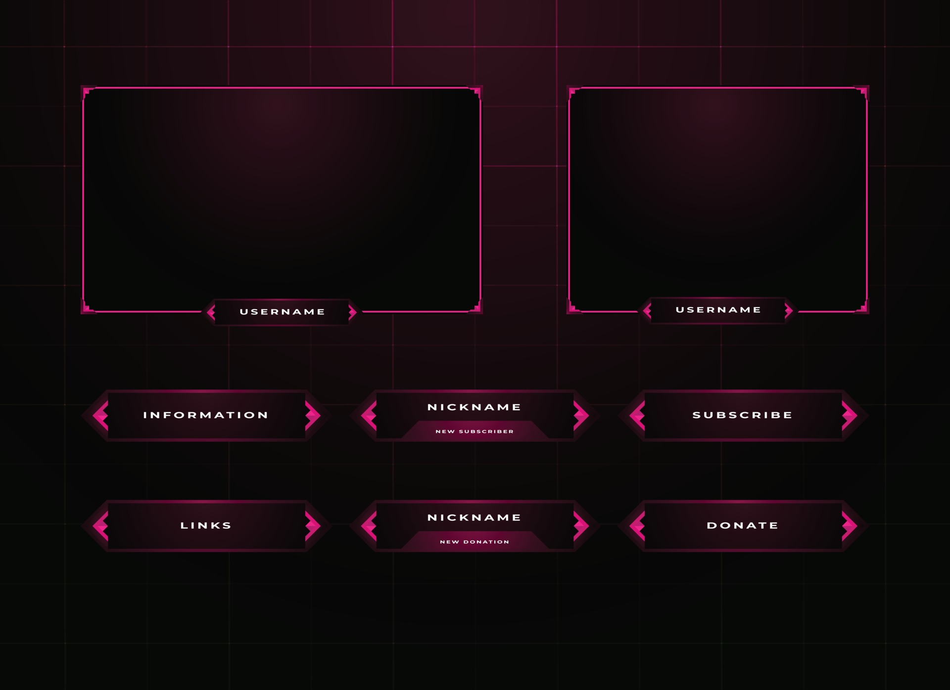 Stream sets. Overlay для панели. панель стримера своими руками. panel for streaming obs. overlay sets ko-fi.