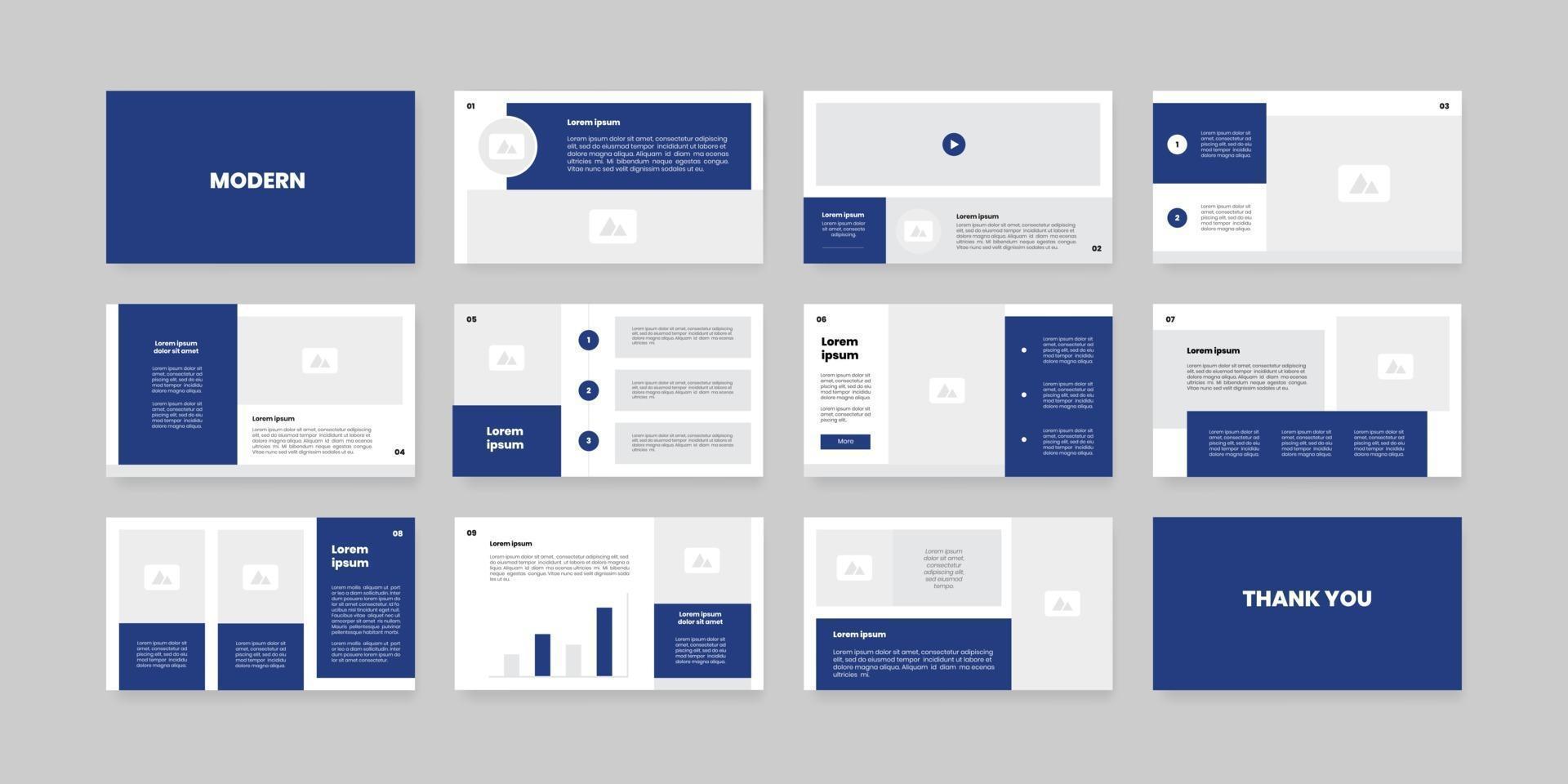 powerpoint and keynote presentation slides design template vector