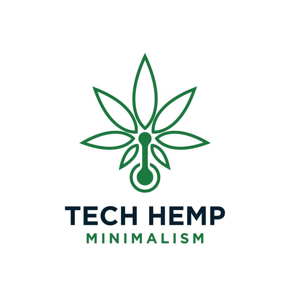 premium essential hemp vector logo