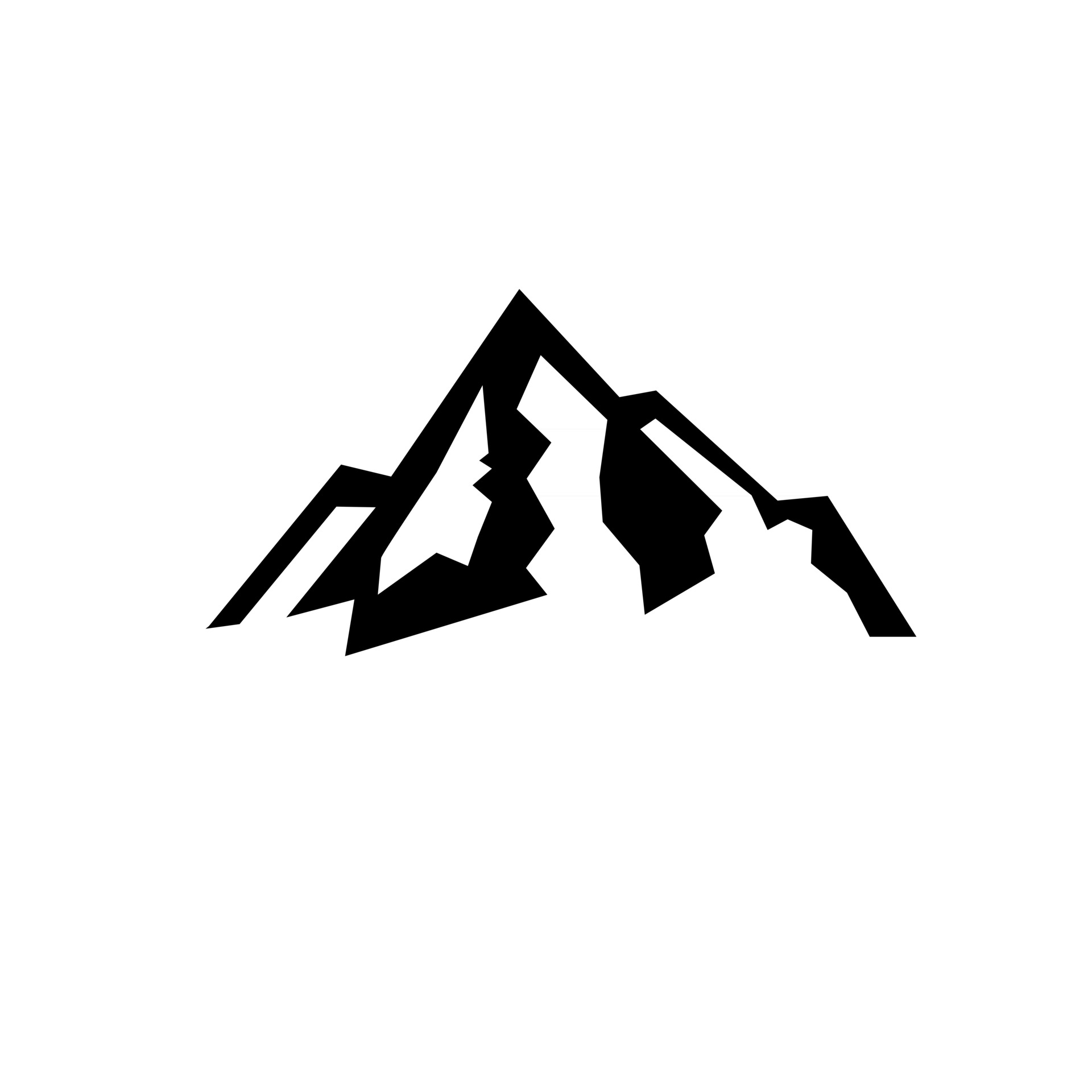 simple Mountain black vector logo icon illustration design 2427821 ...