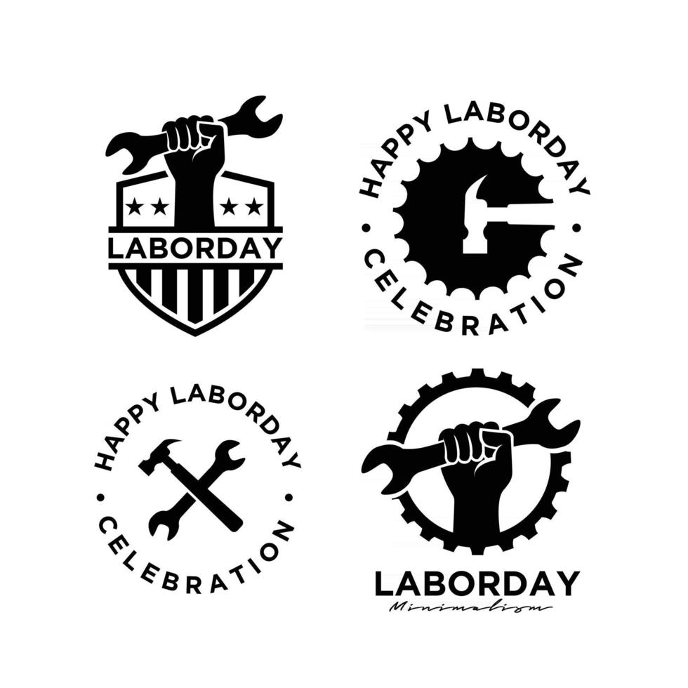 labor day vector logo icon design banner