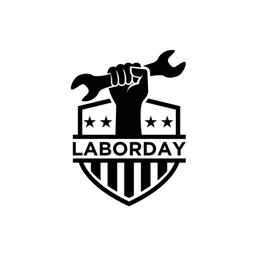 labor day vector logo icon design banner