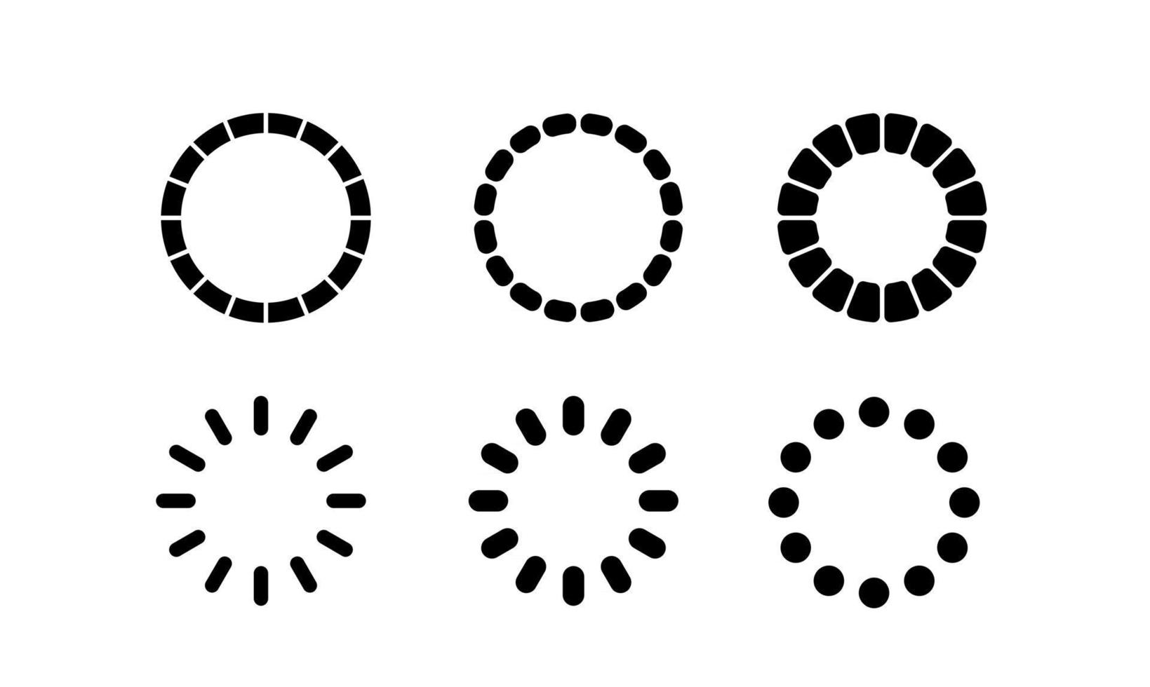 Vector loading icon  Progress bar for upload download round process simple design