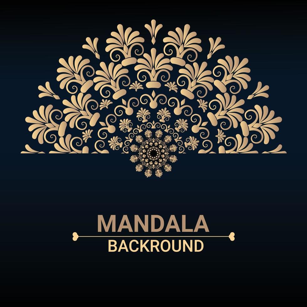 Mandala design background vector