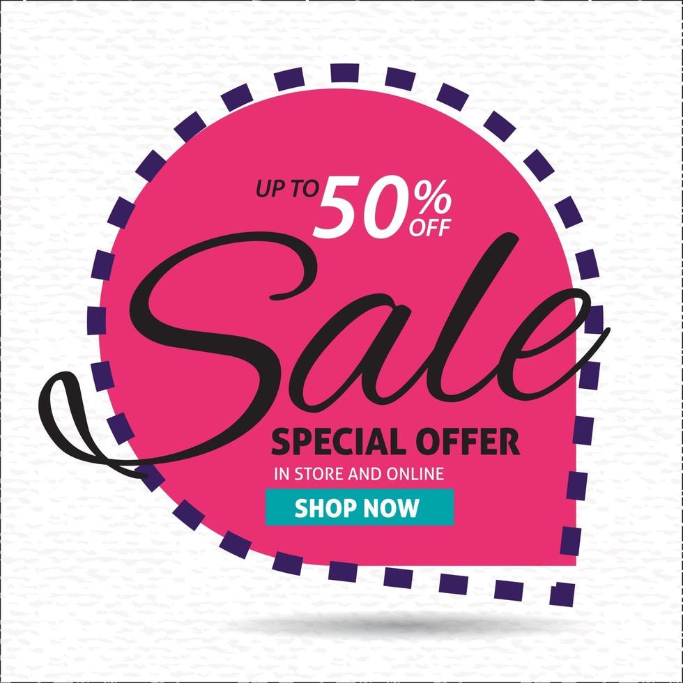 sale discount banner template promotion vector