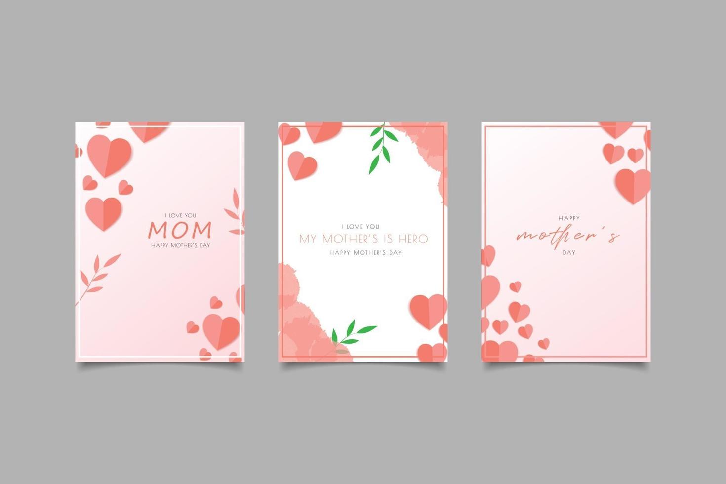 greeting card mother day vector