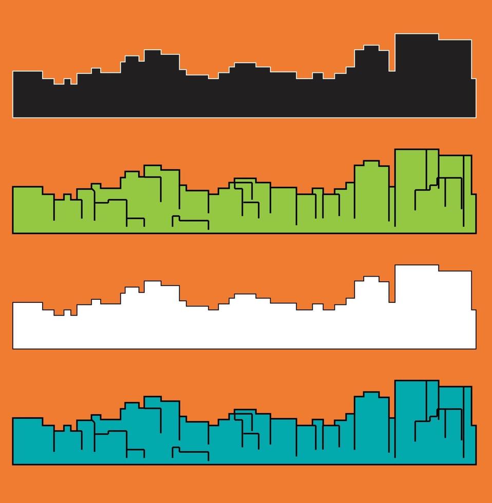 silueta de la ciudad de juneau alaska vector