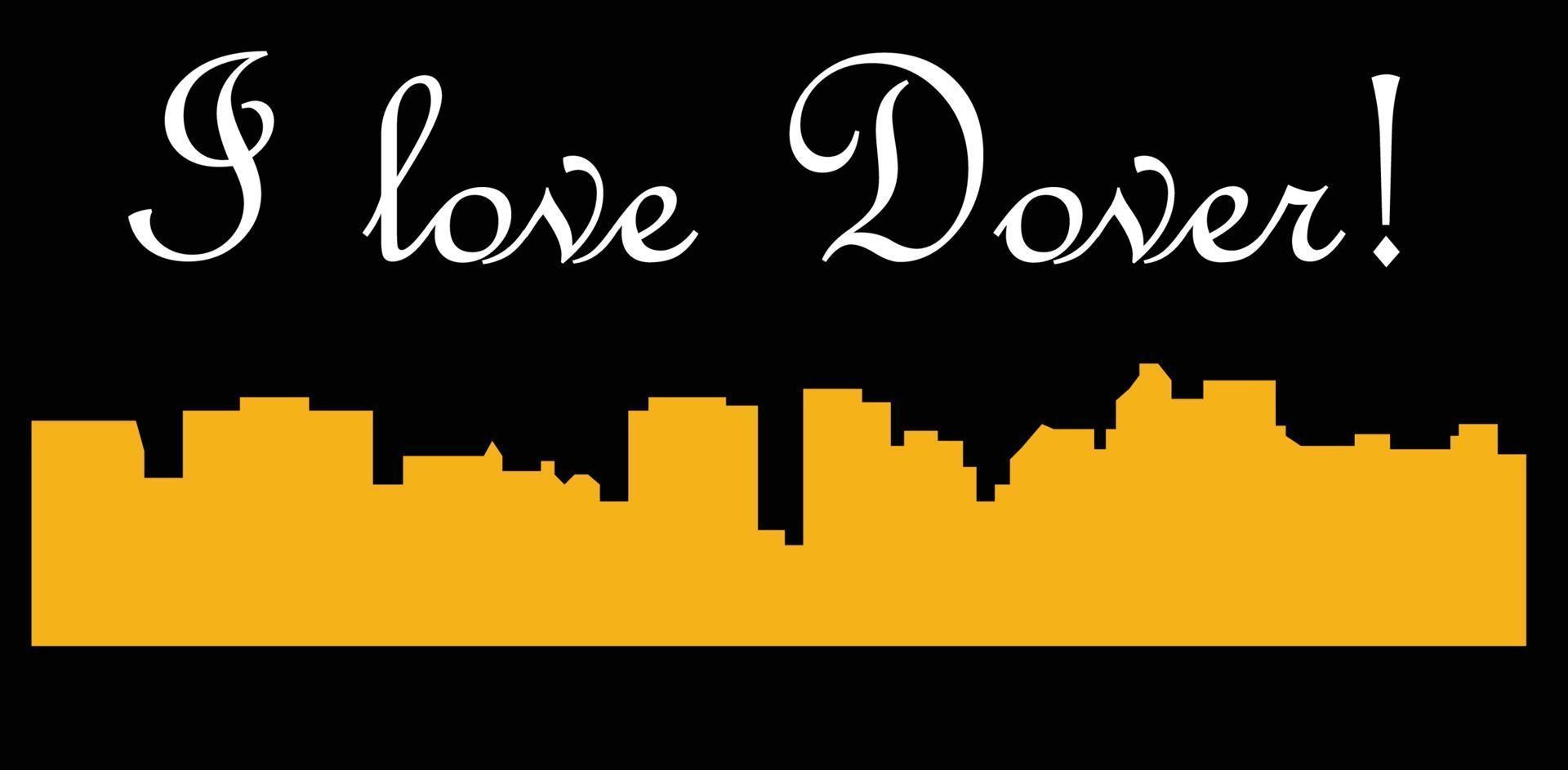 Dover Delawarecity silhouette vector