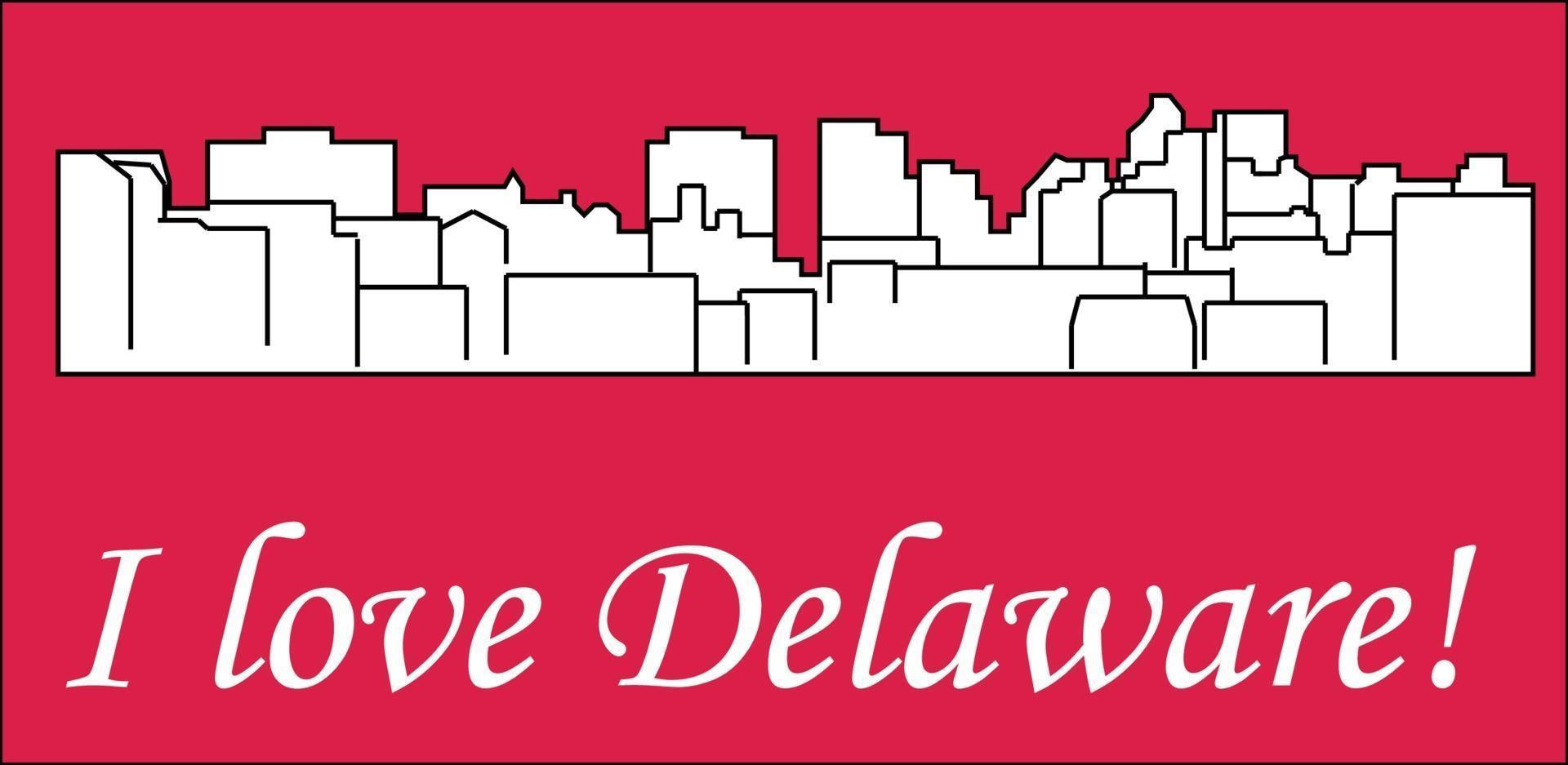Dover Delawarecity silhouette vector