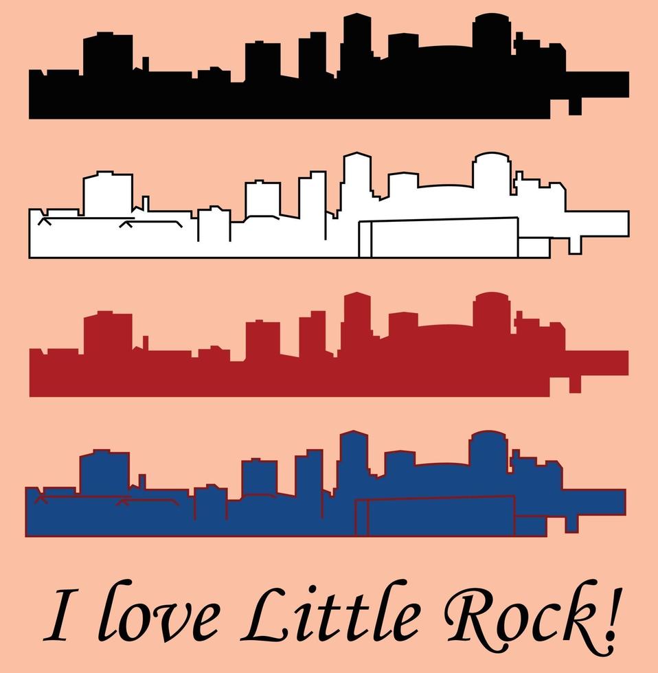 Little Rock Arkansas vector