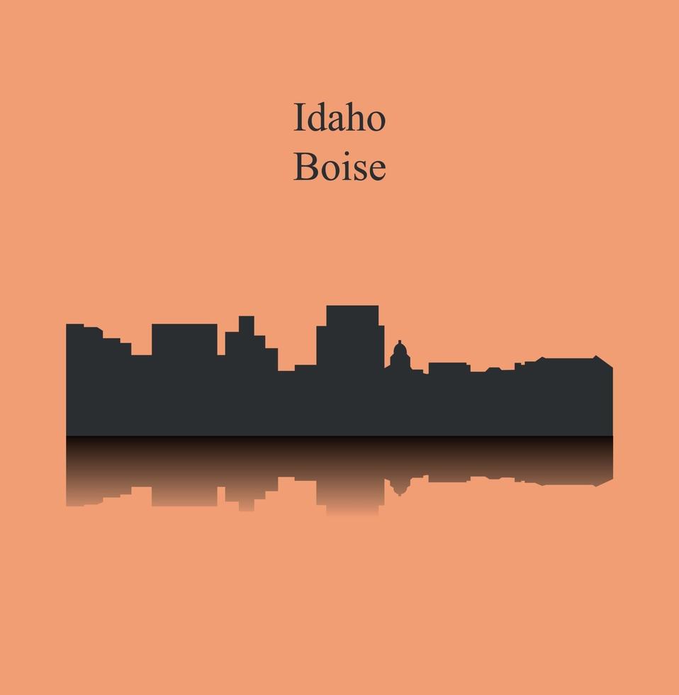 Idaho Boise city silhouette vector