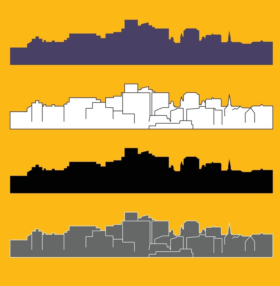 Tallahassee Florida city silhouette vector