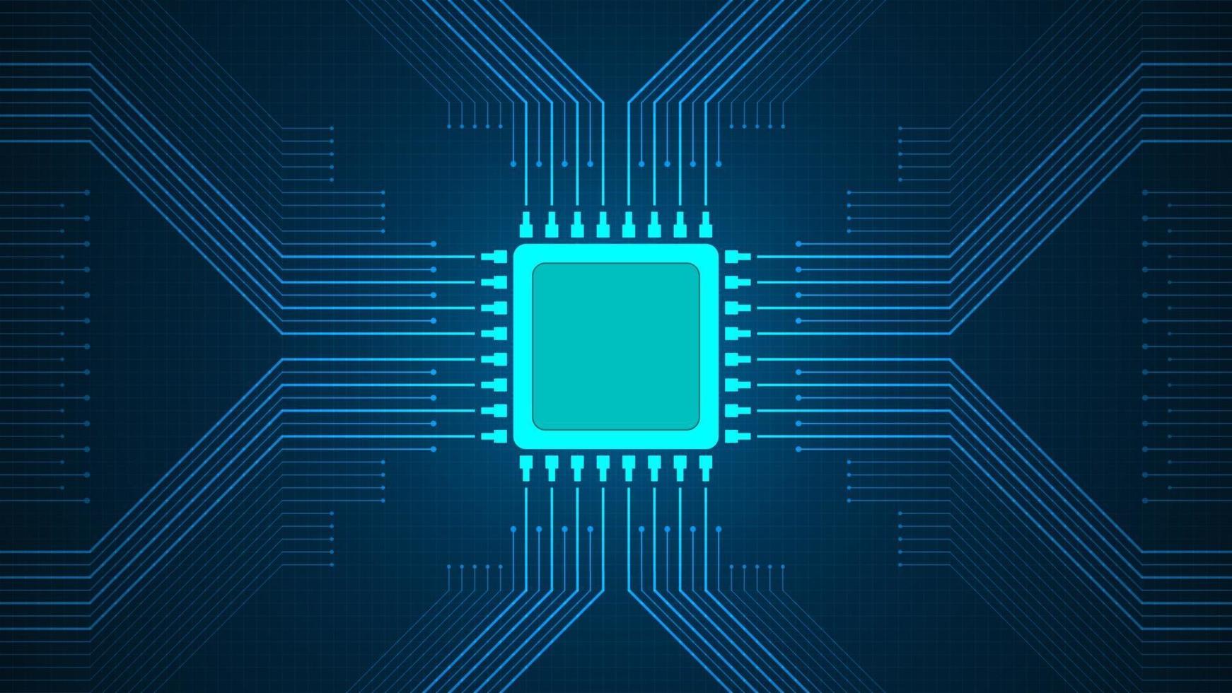 Central point of the operating system on a dark blue background vector