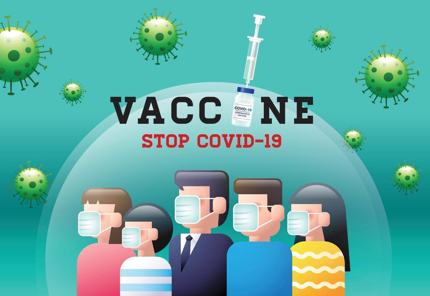 Vaccine Stop Covid 19 coronavirus vector