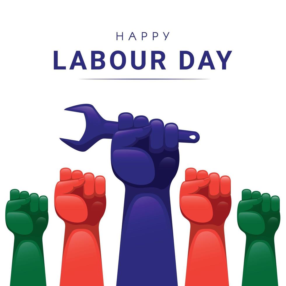 Happy labour day vector