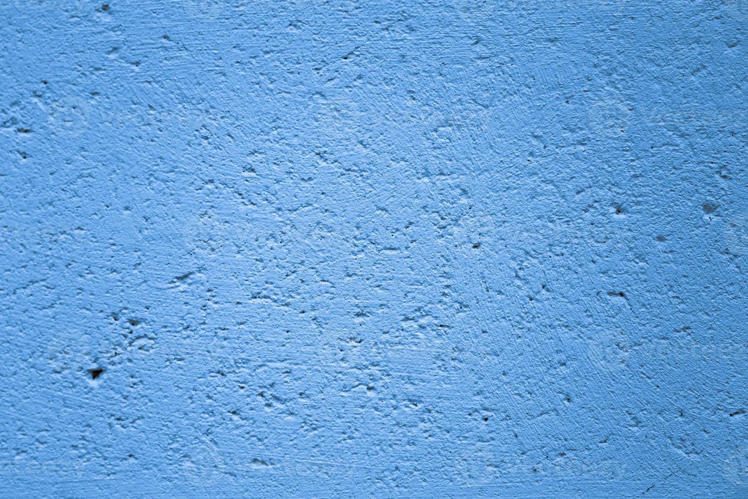 nuevo muro de cemento azul foto
