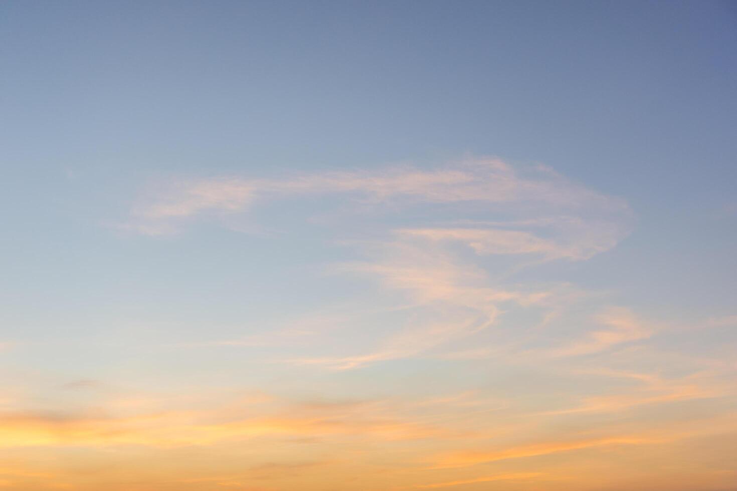 Evening sky and clouds photo