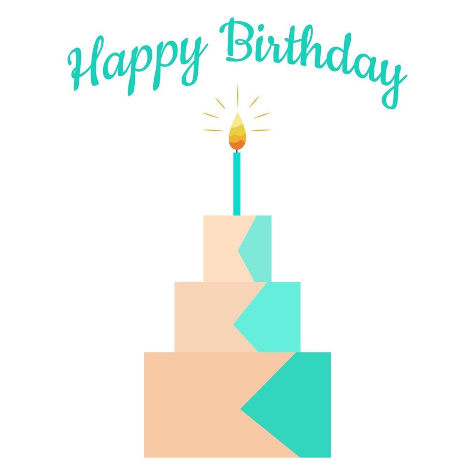 Cute Greeting Vector Birthday Card