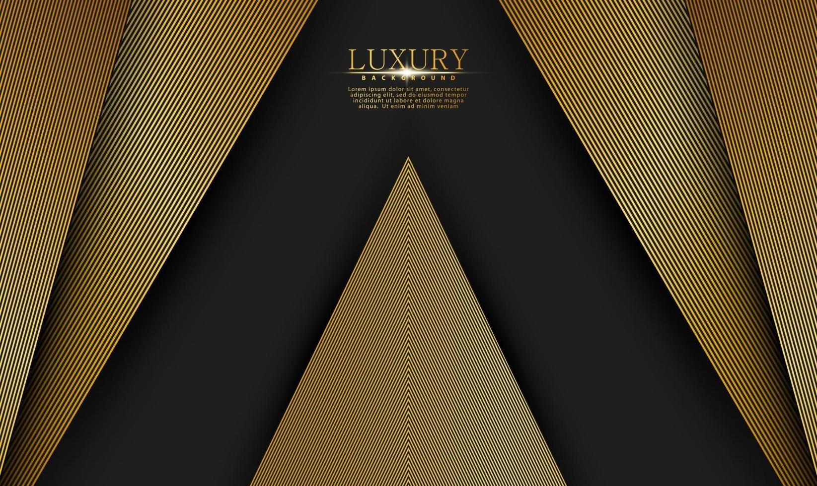 Modern premium background with golden lines vector
