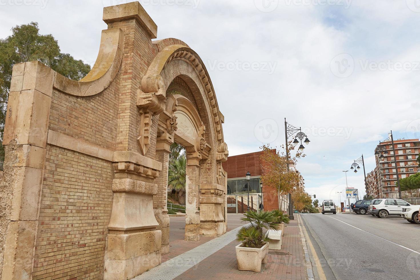 Ancient remains in downtown area of Cartagena in Murcia, Spain photo