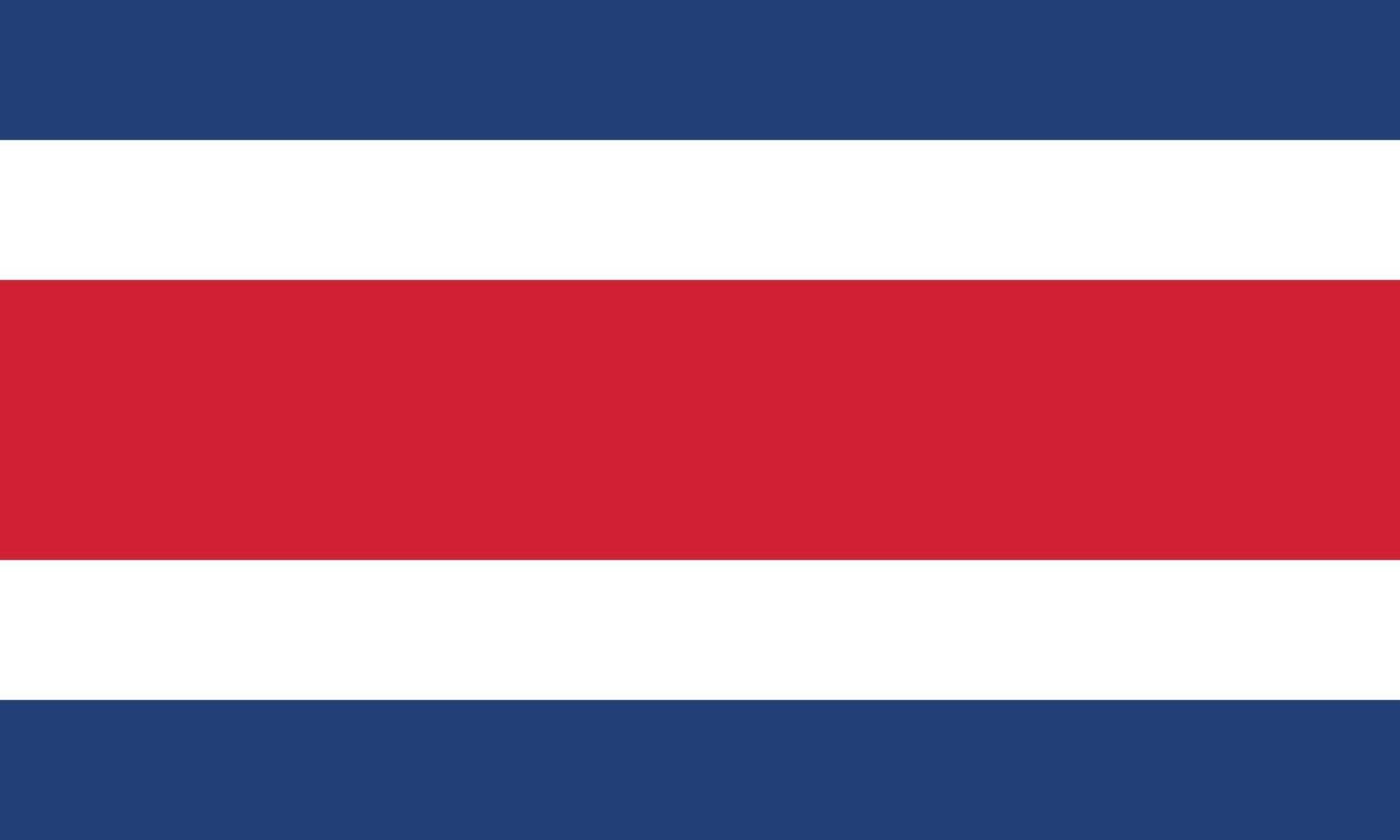 ilustración vectorial de la bandera de costa rica vector