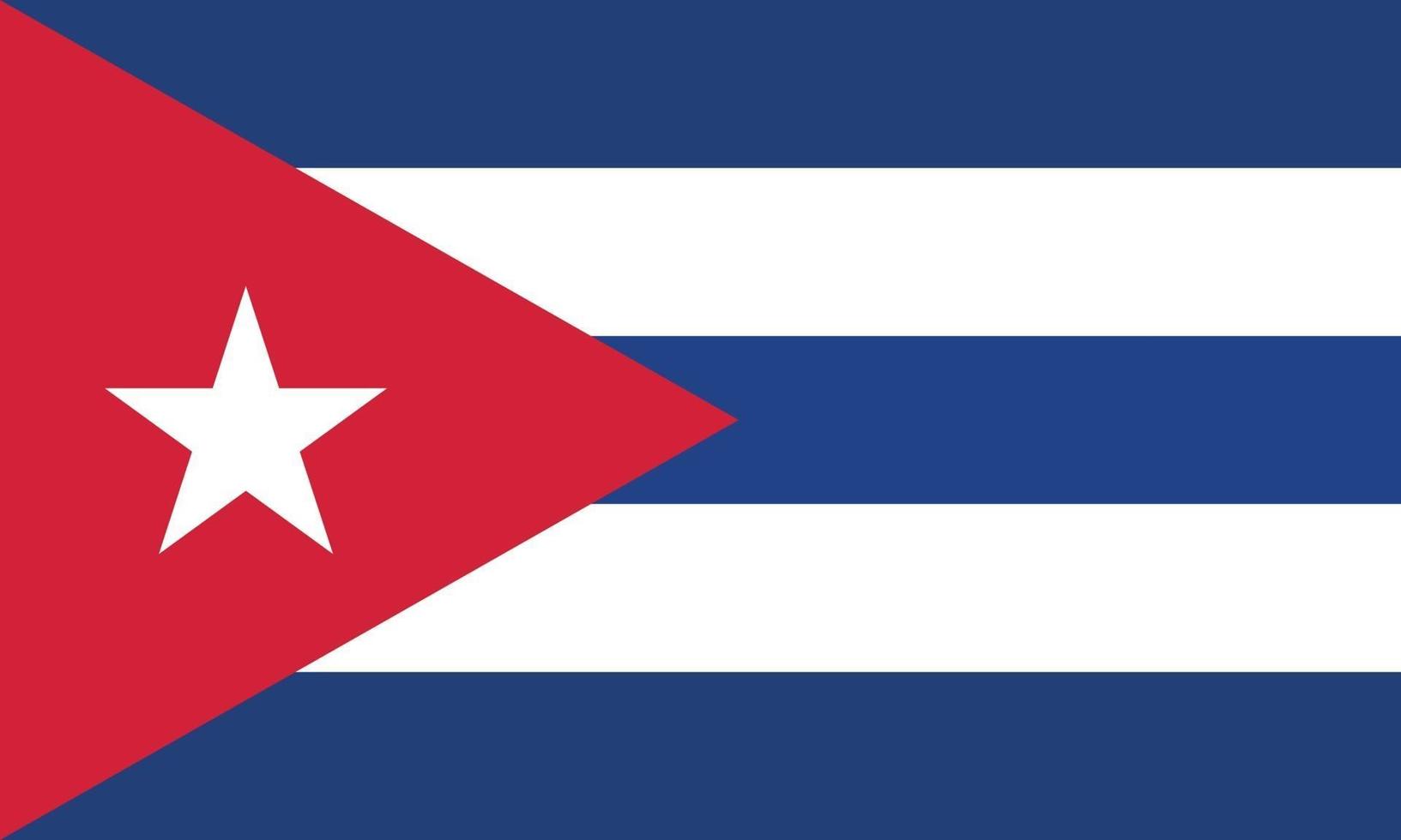 ilustración vectorial de la bandera de cuba vector