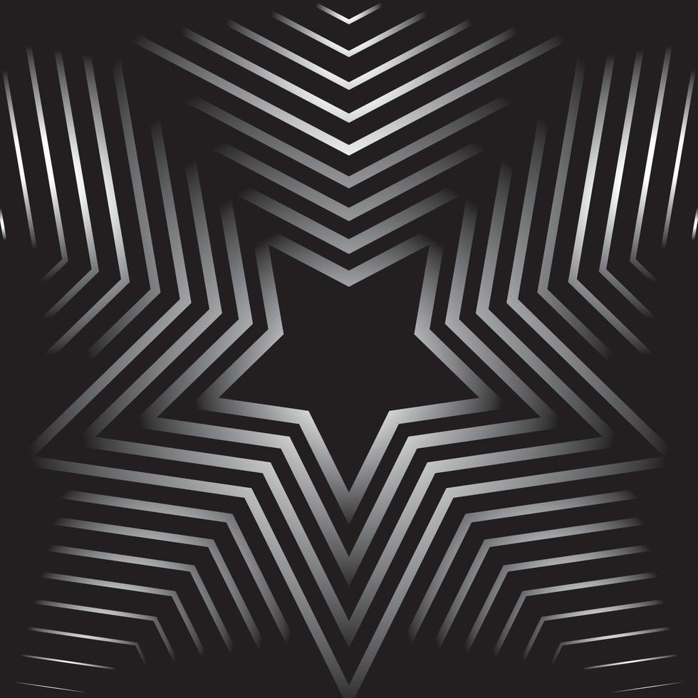 Star line pattern background vector
