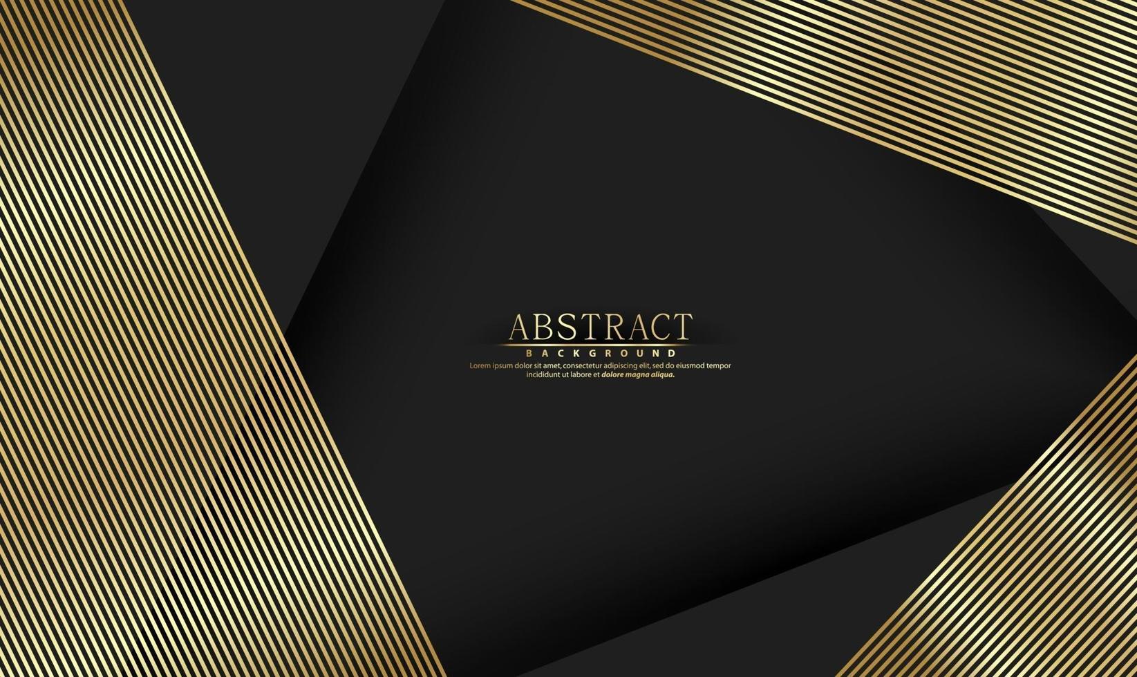 Modern premium background with golden lines vector