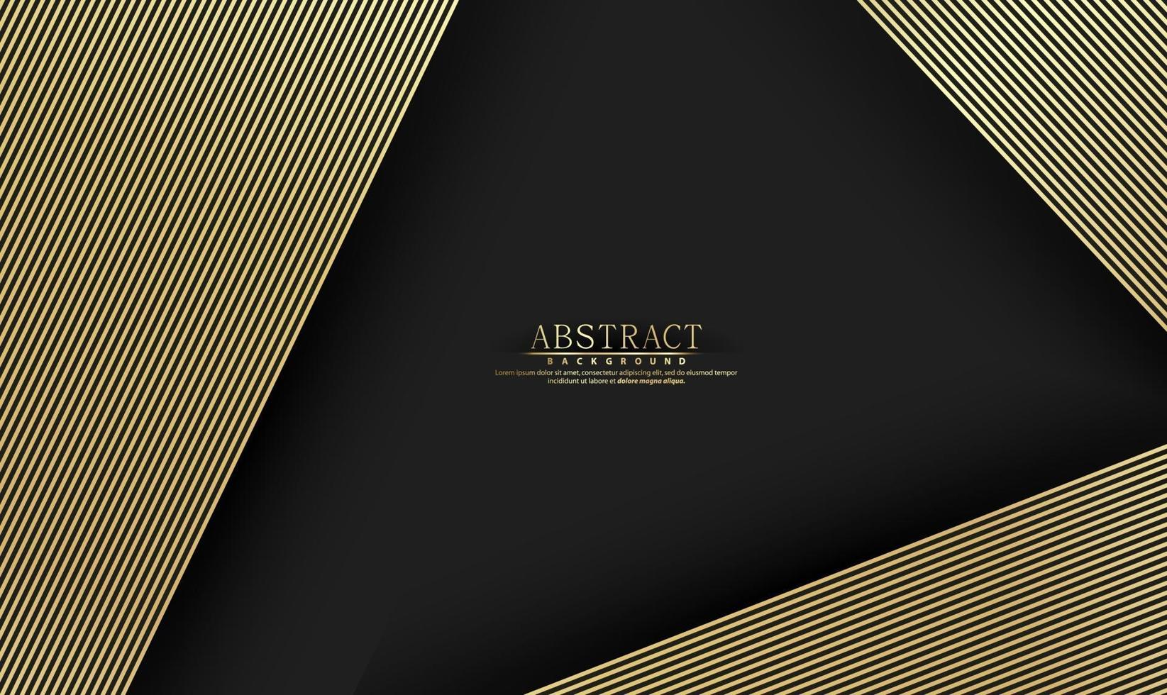 Modern premium background with golden lines vector