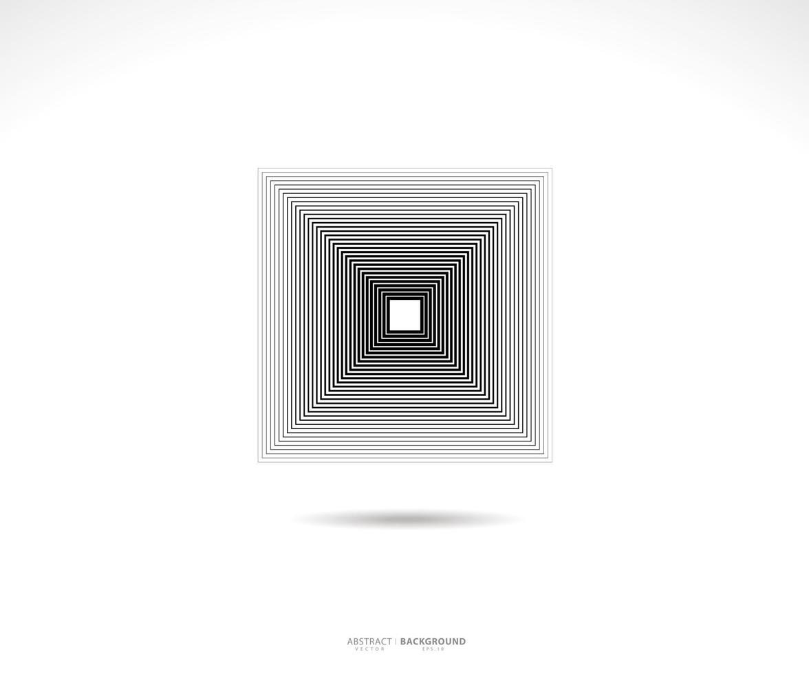 Stroke square frame logo vector