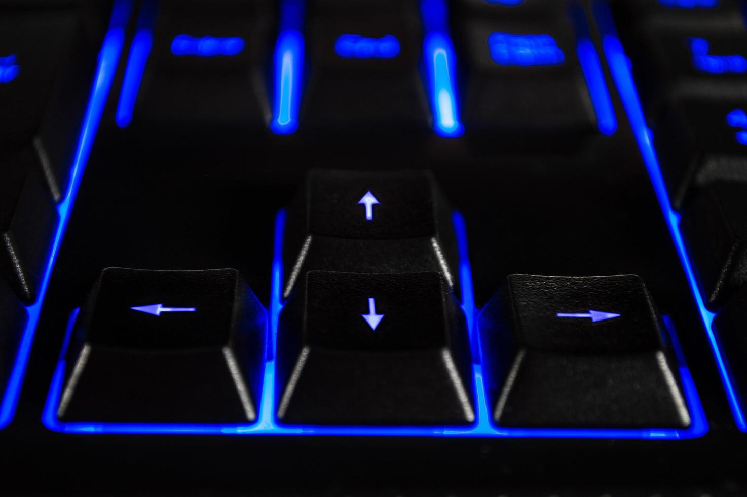 Abstract background of black computer keyboard photo