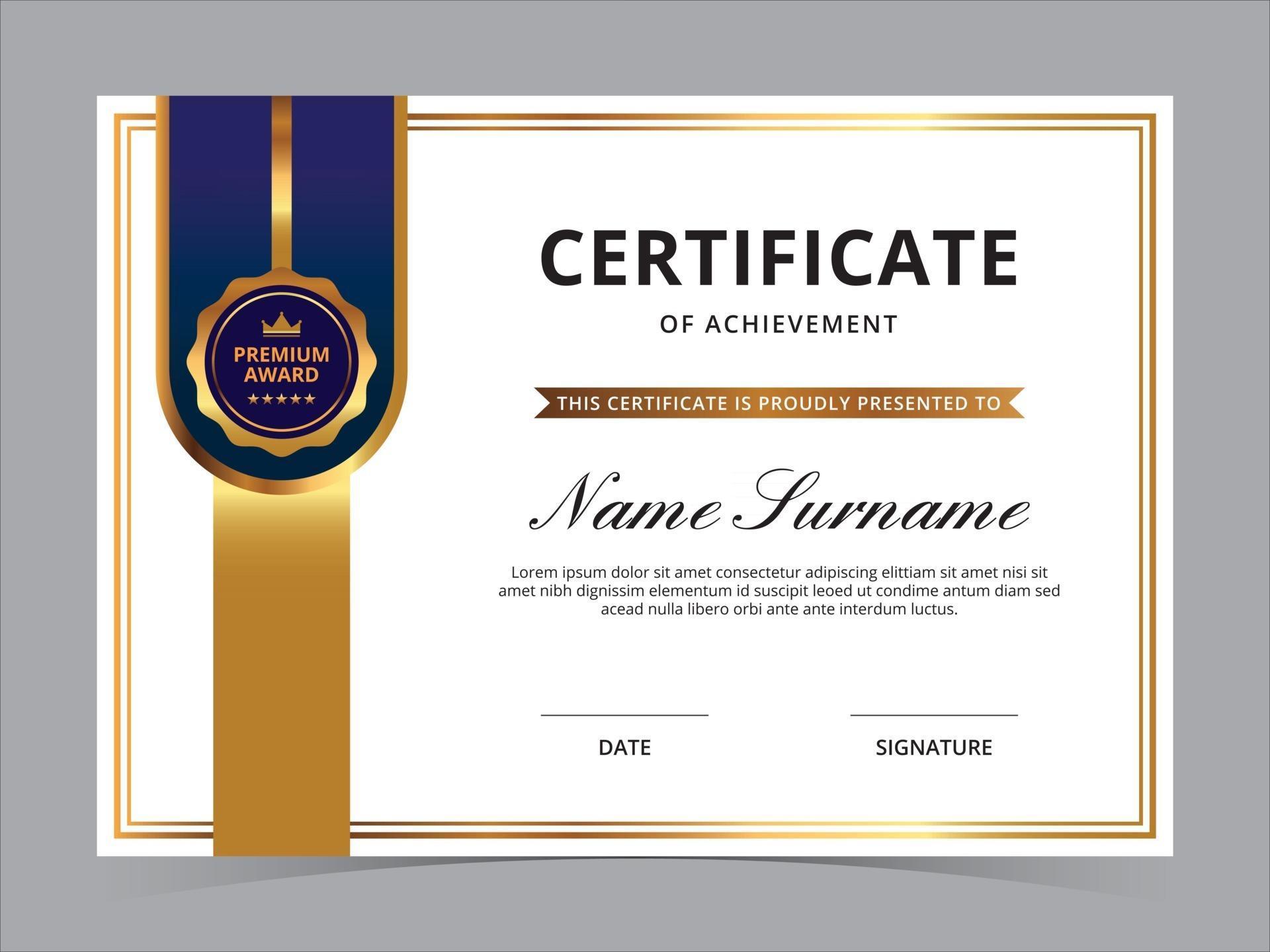 Design A Certificate Template