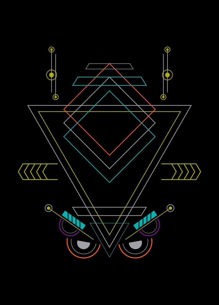 Sacred geometry ornament vector design elements for background