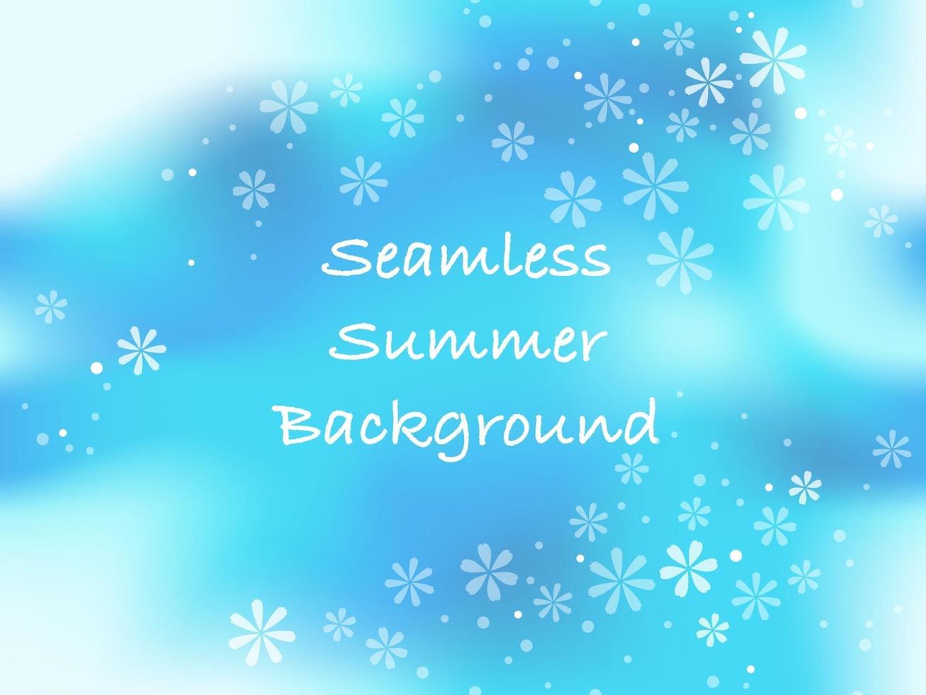 Horizontally And Vertically Repeatable Vector Seamless Abstract Summertime Background With Text Space