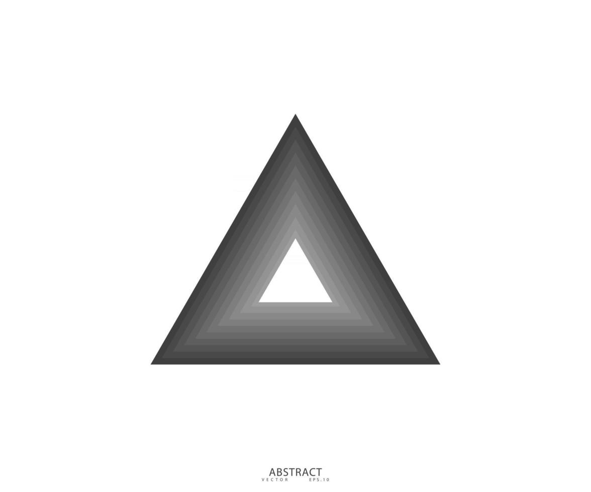 Triangle line design pyramid shape vector