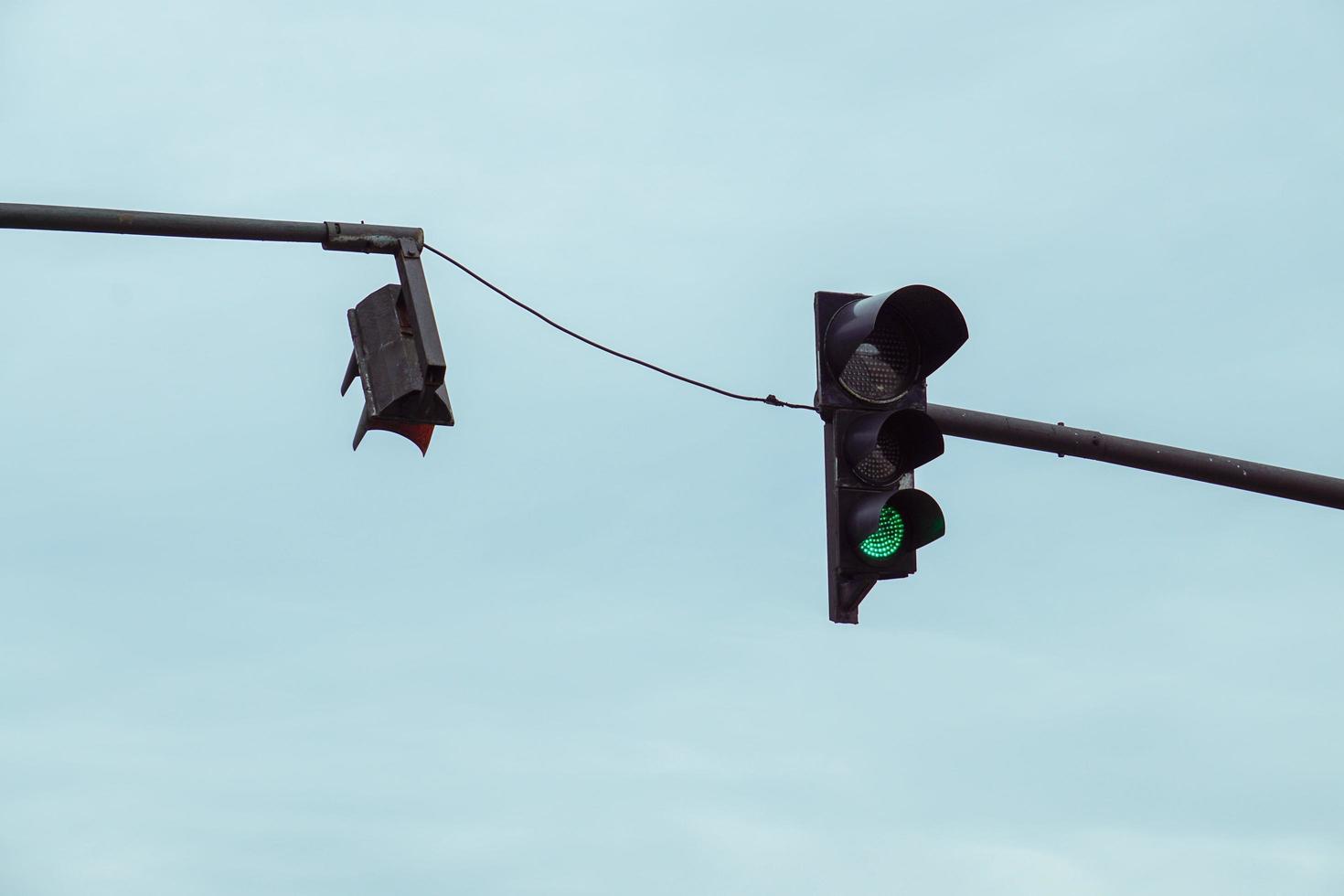 traffic light on the street photo