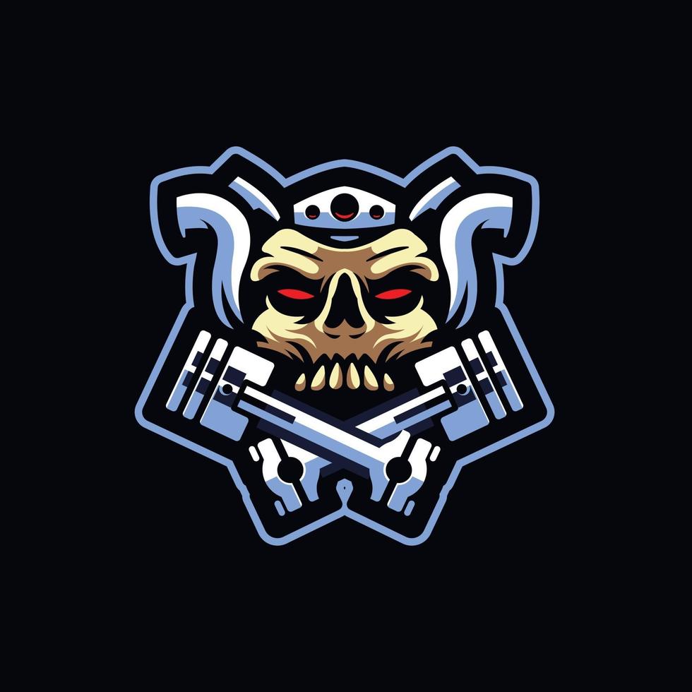 Skull Garage Custom vector