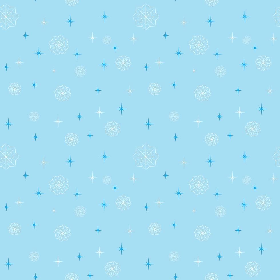 Snow vector seamless pattern