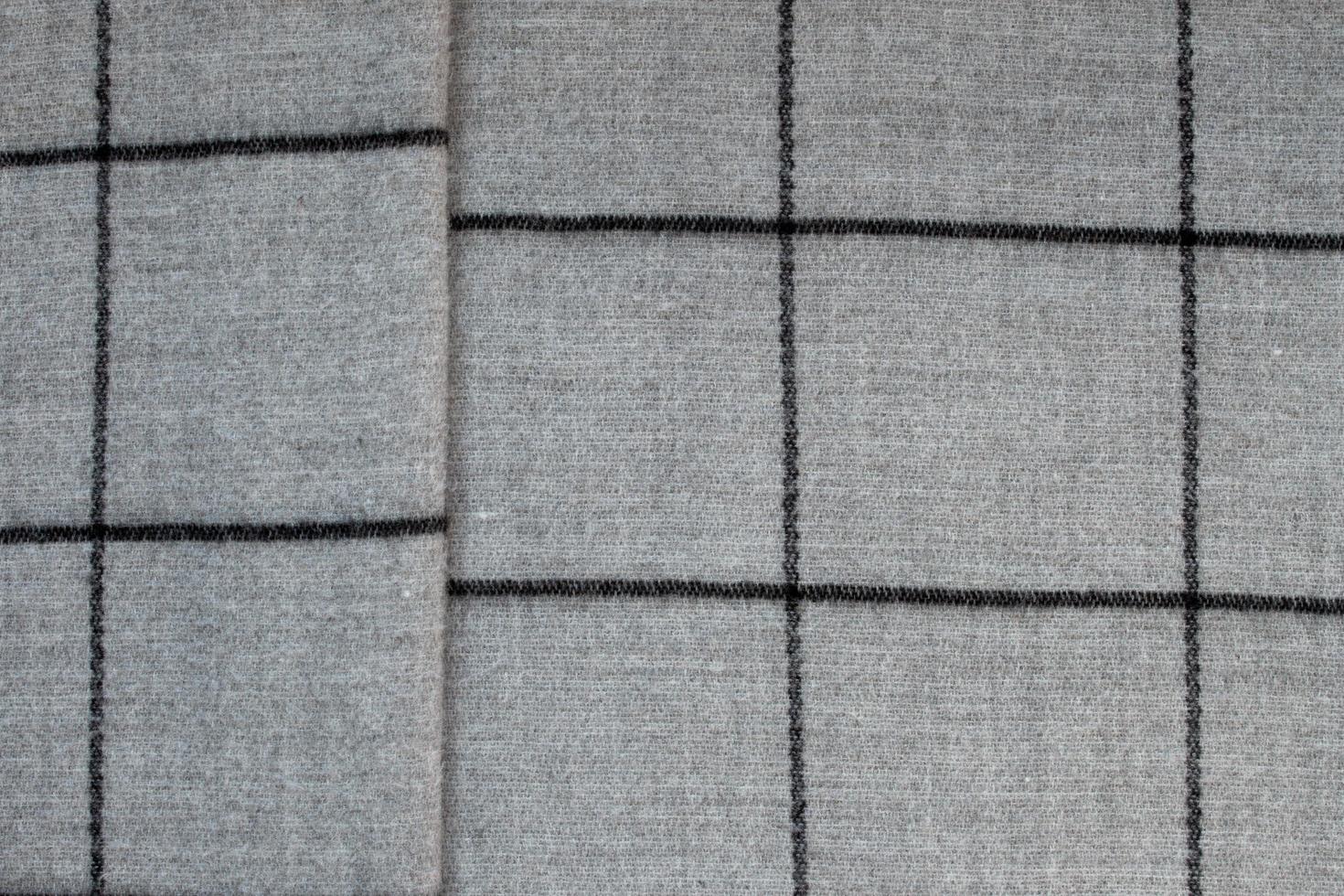 Top view of crumpled textured gray fabric photo