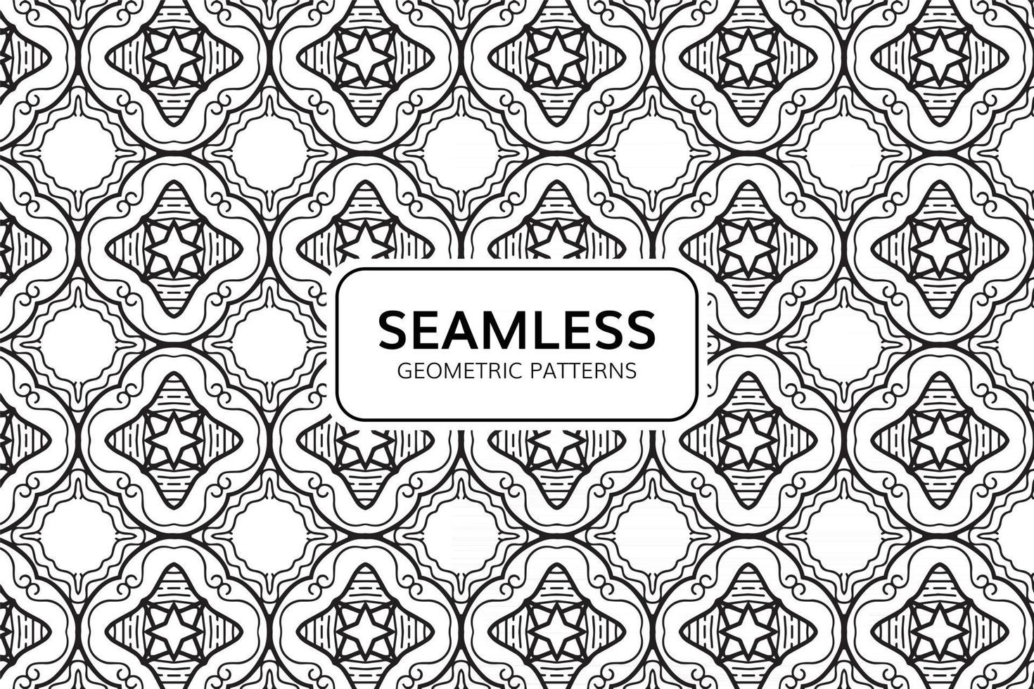 Abstract Geometric Seamless Pattern Background vector