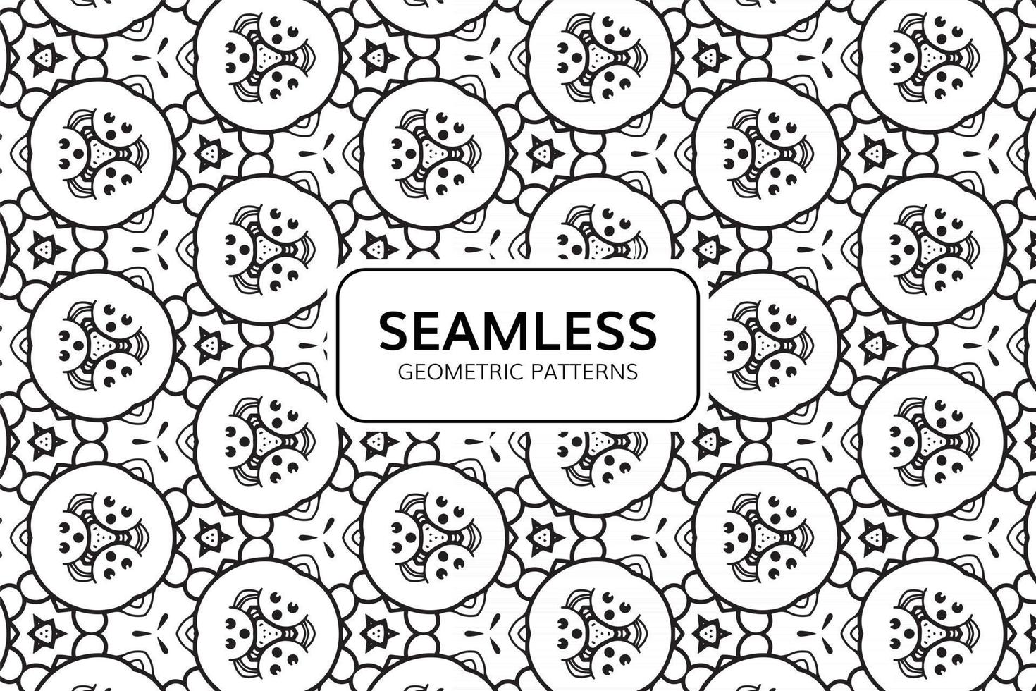 Abstract Geometric Seamless Pattern Background vector