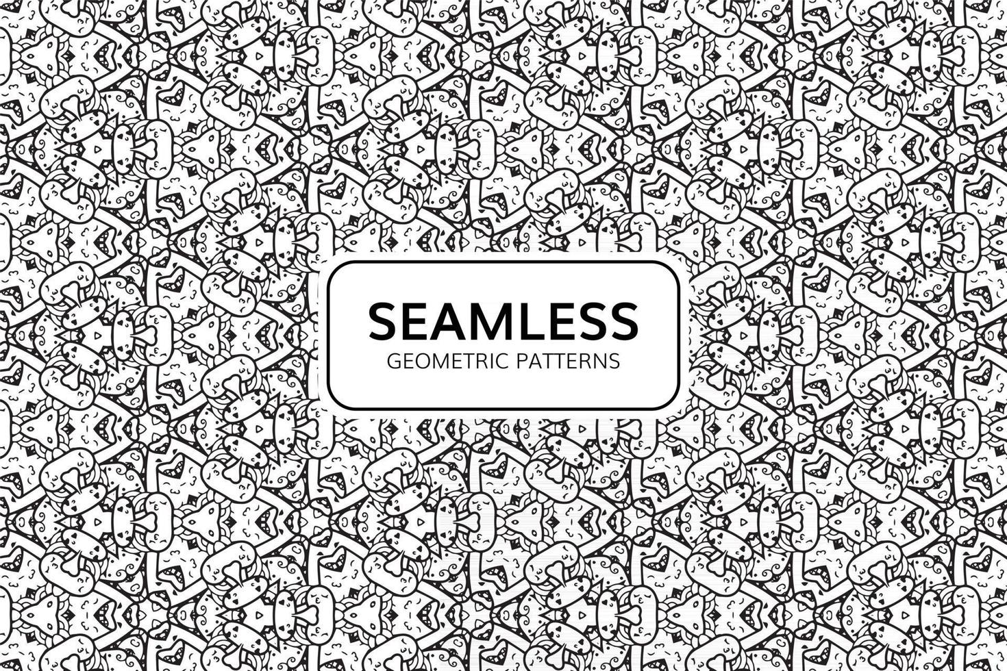 Abstract Geometric Seamless Pattern Background vector