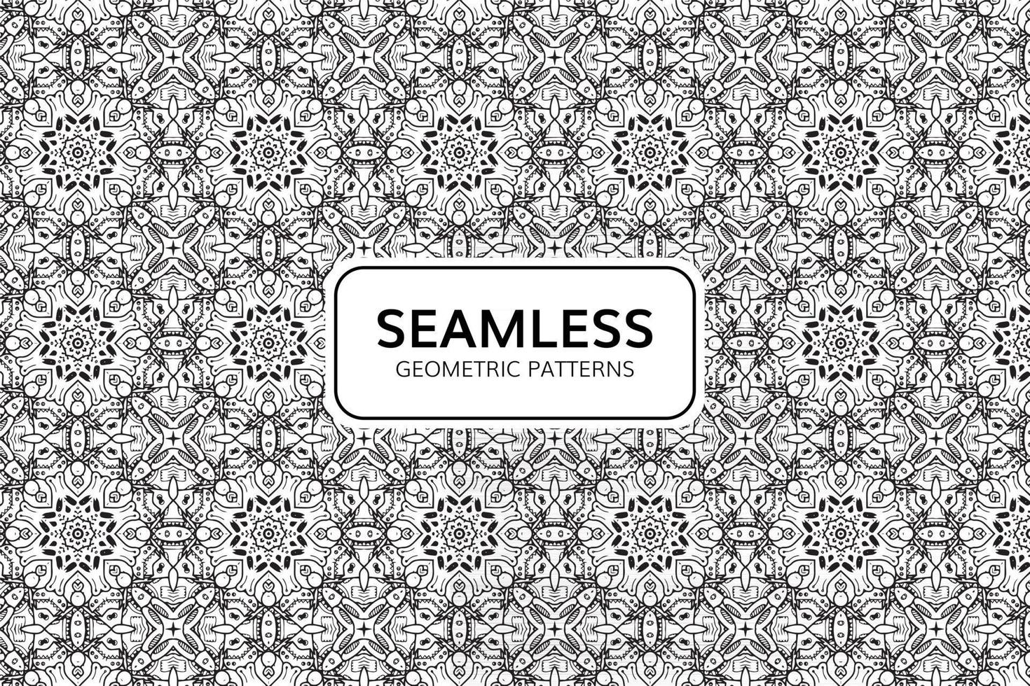 Abstract Geometric Seamless Pattern Background vector