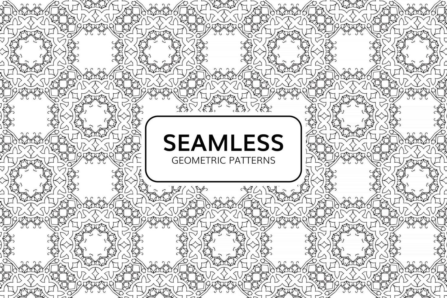 Abstract Geometric Seamless Pattern Background vector