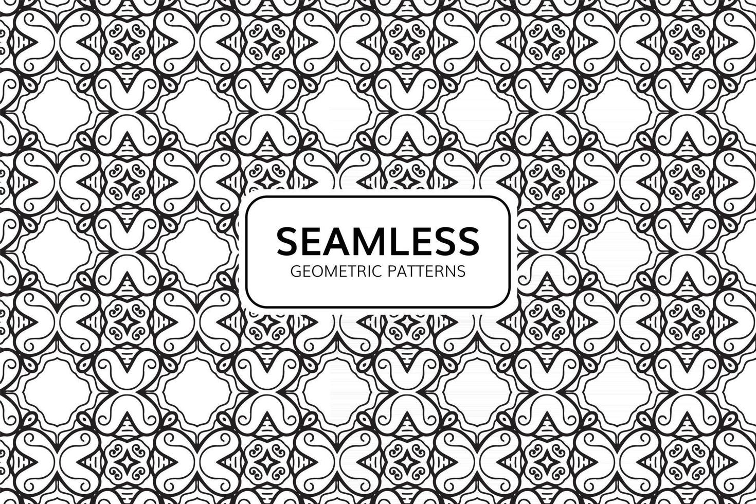 Abstract Geometric Seamless Pattern Background vector