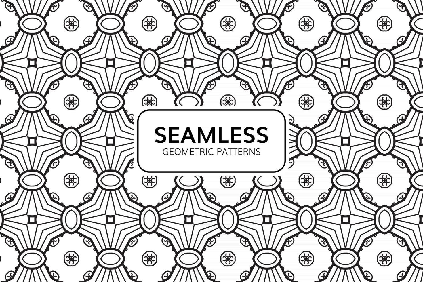 Abstract Geometric Seamless Pattern Background vector
