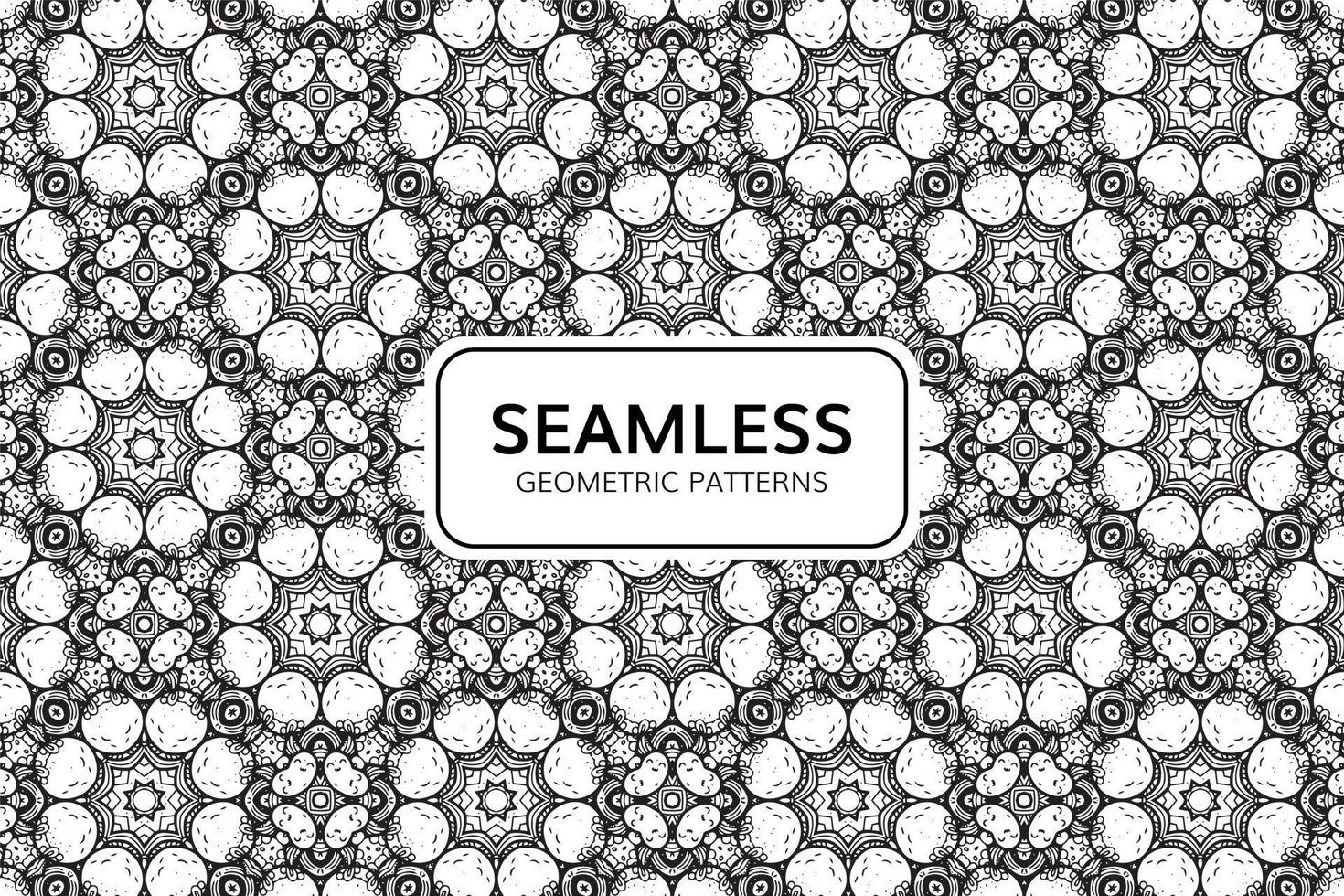 Abstract Geometric Seamless Pattern Background vector