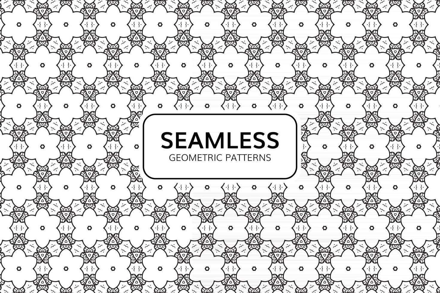 Abstract Geometric Seamless Pattern Background vector